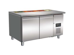 Two Door Prep Counter (GN 2100 Coldpan) Ventilated Cooling