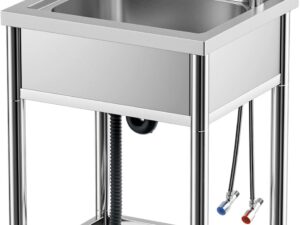 Pot Sink with Backsplash (Refurbished)