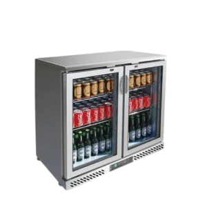 233 Ltr Stainless Steel Two Door Back Bar (EBB-2D-SS)